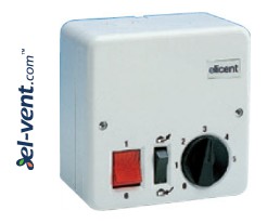 RVS/R 0.5 A, IP42 (2RV4030) - reversible transformer 5-stage fan speed controller
